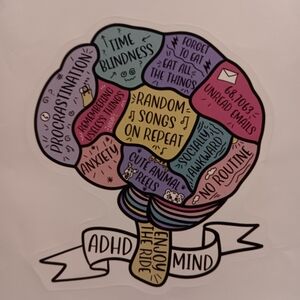Colorful ADHD Mind Sticker
